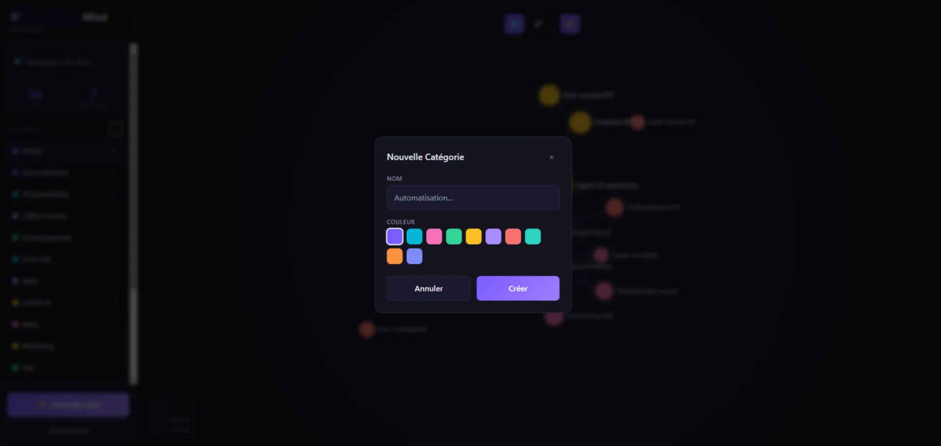 Trankilia Mind - connexions automatiques par tags